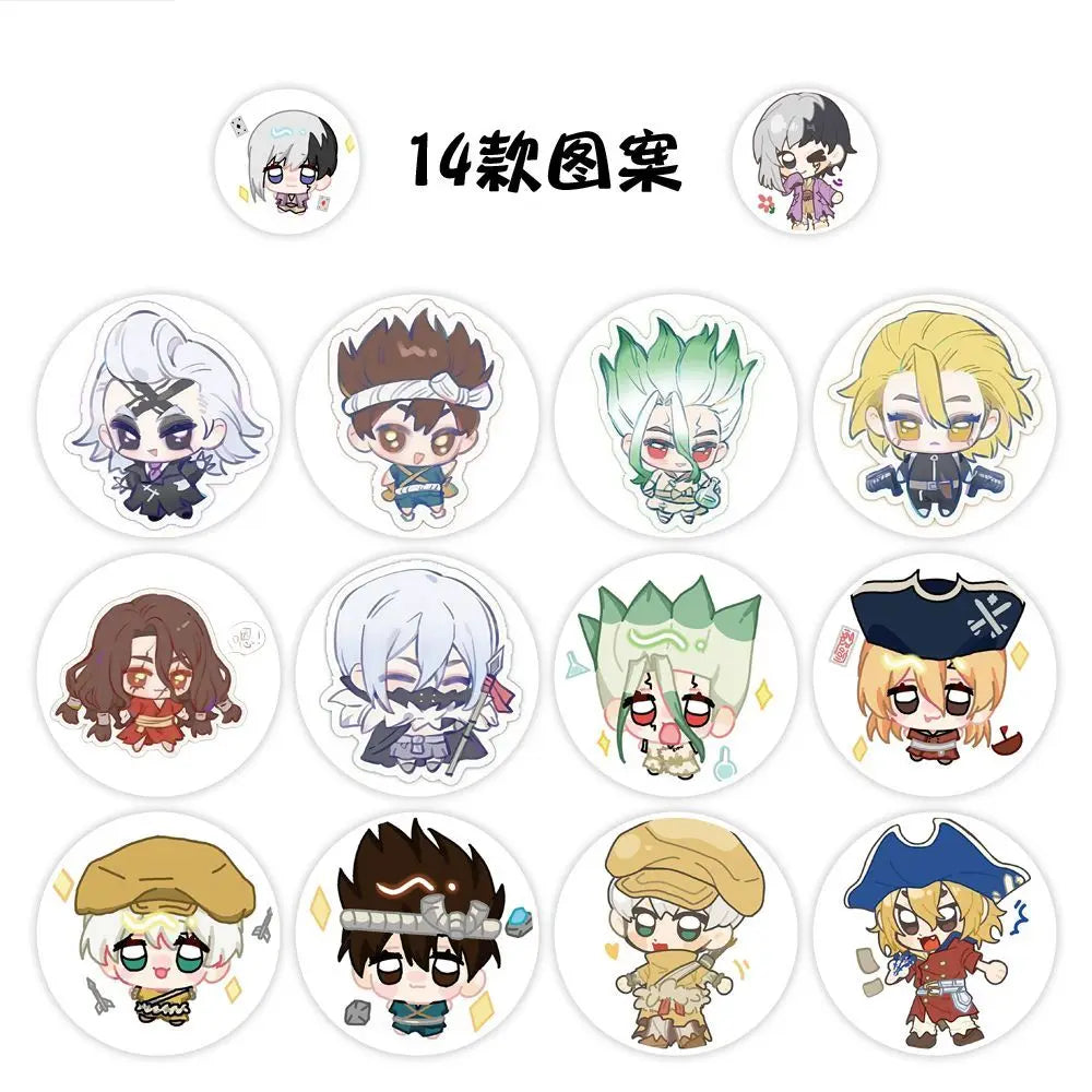 500Pc/Roll Anime Dr.STONE Ishigami Senkuu Stickers For DIY Laptop Envelope Scrapbook Car Motorcycle Decal Gift