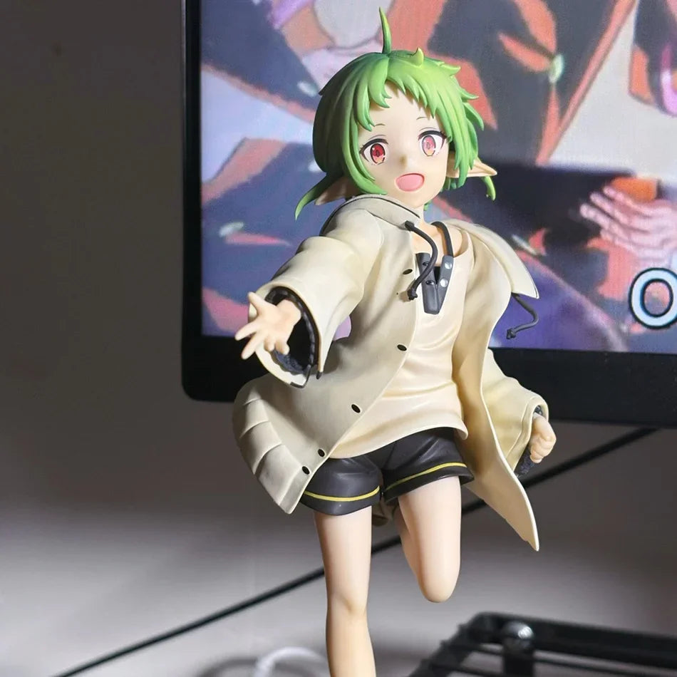 Mushoku Tensei Sylphiette Elf Figure Casual Outfit PVC Statue Desktop Ornament Gift for Mushoku Tensei Lovers