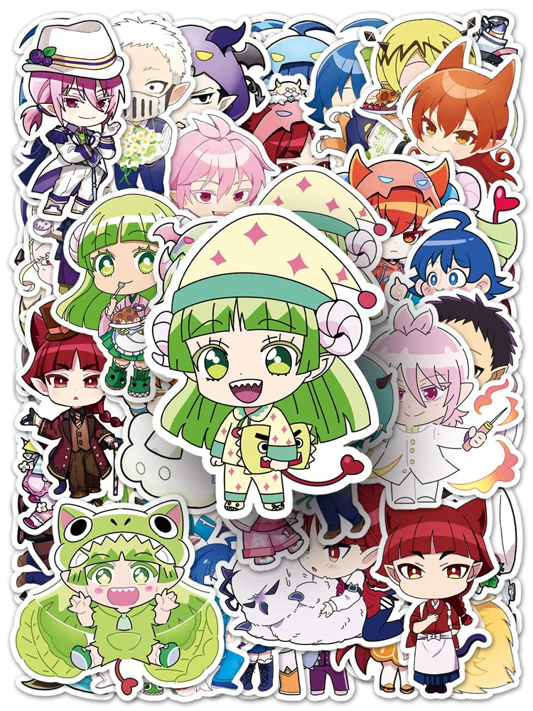 50pc Welcome to Demon School! Iruma-kun Cartoon Cute Graffiti Stickers Suitcase Laptop Skateboard Personalized Stickers