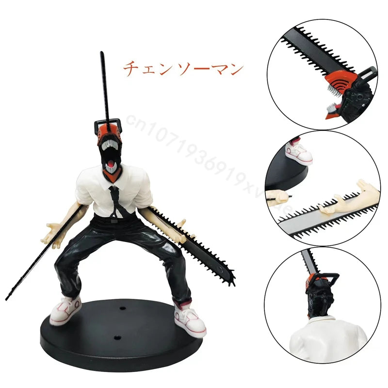 18cm Chainsaw Man Anime Figure Power Denji Action Figure PVC Chainsaw Man Power Figurine PVC Adult Collection Model Doll Toys