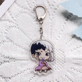 1/6PCS Anime Characters Dr. STONE Acrylic Keychain Accessories Keyrings Friends Gifts Funny Cartoon Bag Charms Backpack Pendant