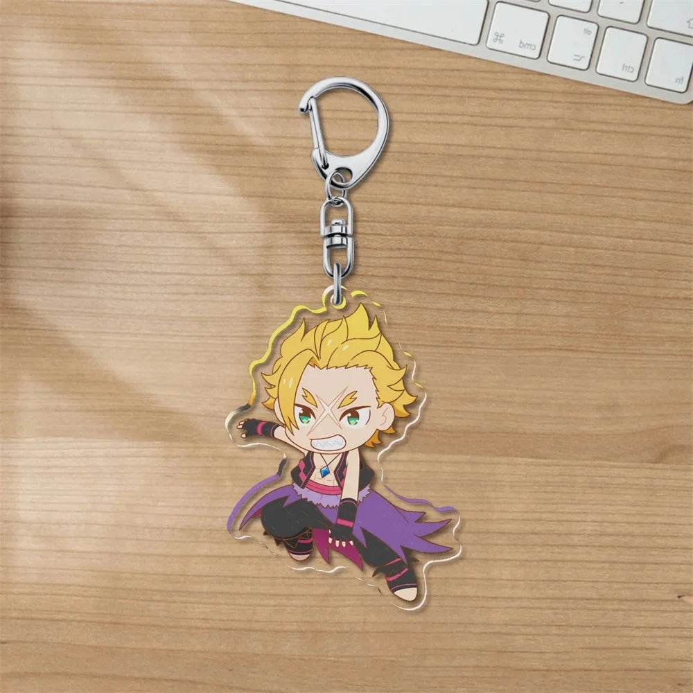 Charm Anime Re:ZERO -Starting Life in Another World Acrylic 6CM Keychain Model Cosplay Characters Ornament Accessories Good Gift
