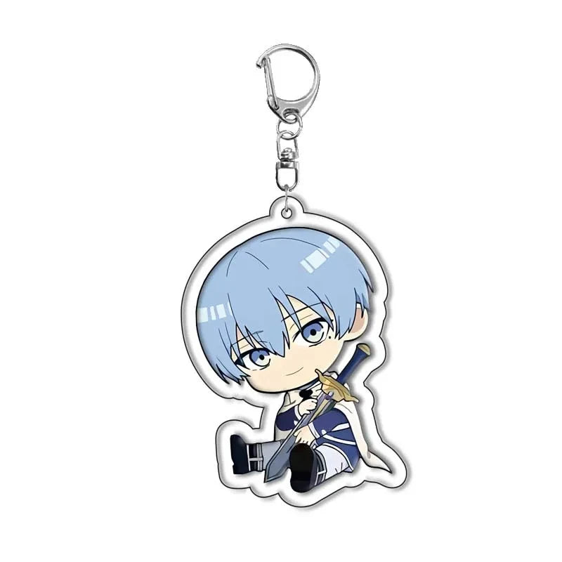 Anime Frieren At The Funeral Keychains Cartoon Figure Himmel Key Chain Ring Pendant Jewelry Fans Gift Cosplay Bag Accessories