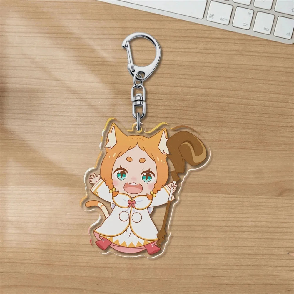 Charm Anime Re:ZERO -Starting Life in Another World Acrylic 6CM Keychain Model Cosplay Characters Ornament Accessories Good Gift
