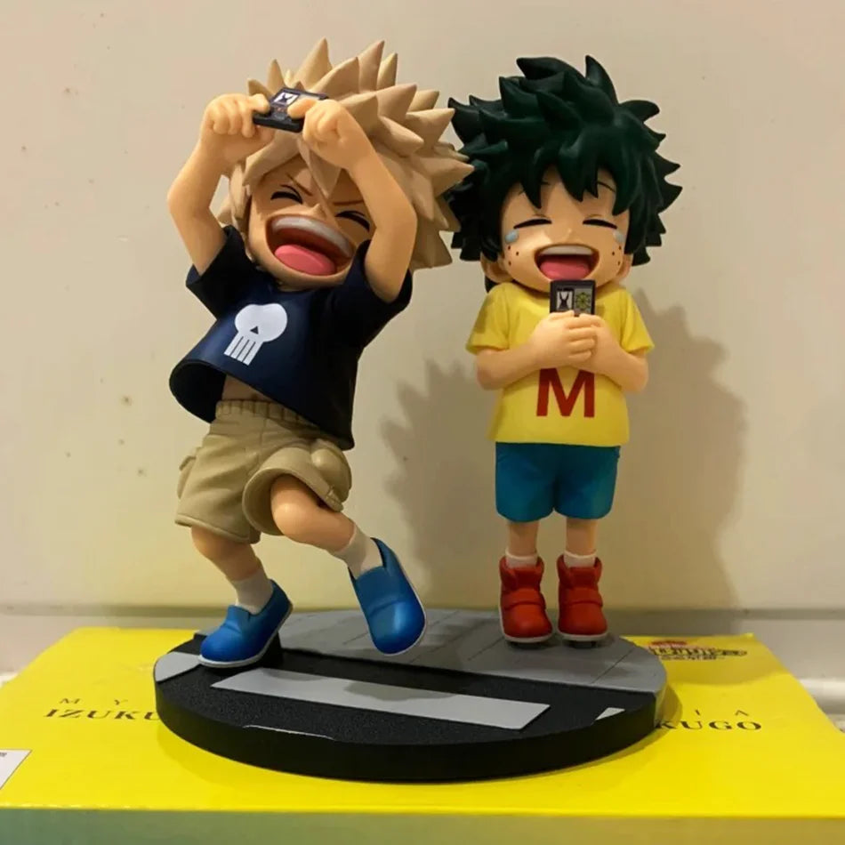 In Stock New Anime My Hero Academia Midoriya Izuku Bakugou Katsuki Childhood Series Anime Figure Toys for Kids Christmas Gift