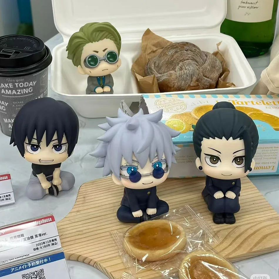 10cm JJK Anime Figure Set Gojo Satoru Geto Suguru Inumaki Toge Fushiguro Megumi Toji Okkotsu Yuta Itadori Yuuji Ryomen Sukuna