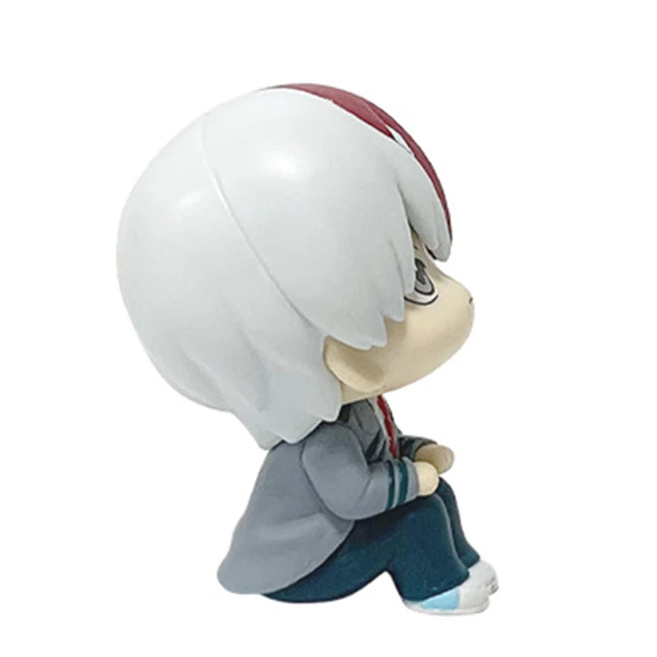 Q-version Anime Figure  Pvc Bakugou Katsuki Midoriya Izuku Todoroki Shoto Action Figures Anime Gift Collection Series Model Toy