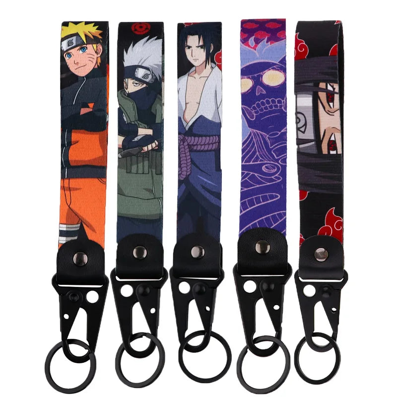 Anime Naruto alloy keychain pendant cartoon eagle beak bag car keychain chain rope trendy hanging decoration toy Christmas gift