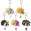 5/8pcs/set Anime JOJO Bizarre Adventure Keychain Key Chain for Accessories Cute Bag Pendant Key Ring Acrylic Cartoon wholesale