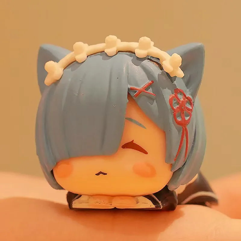 Anime Re Zero kawaii Rem Figure Ram PVC Model Emilia Figurine Echidna Hobbies Toys Desktop Ornament for Birthday Gift