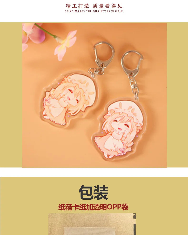 Demon Slayer Kimetsu no Yaiba Tanjiro Kamado Nezuko Acrylic Keychain Pendant Anime Merchandise Custom Wholesale In Stock Bulk