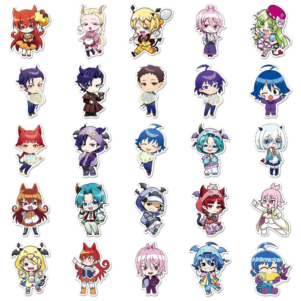 50PCS Welcome to Demon School! Iruma-kun Stickers Japanese Cartoon Comics Graffiti Decoration Notebook Phone Suitcase Guitar Toy