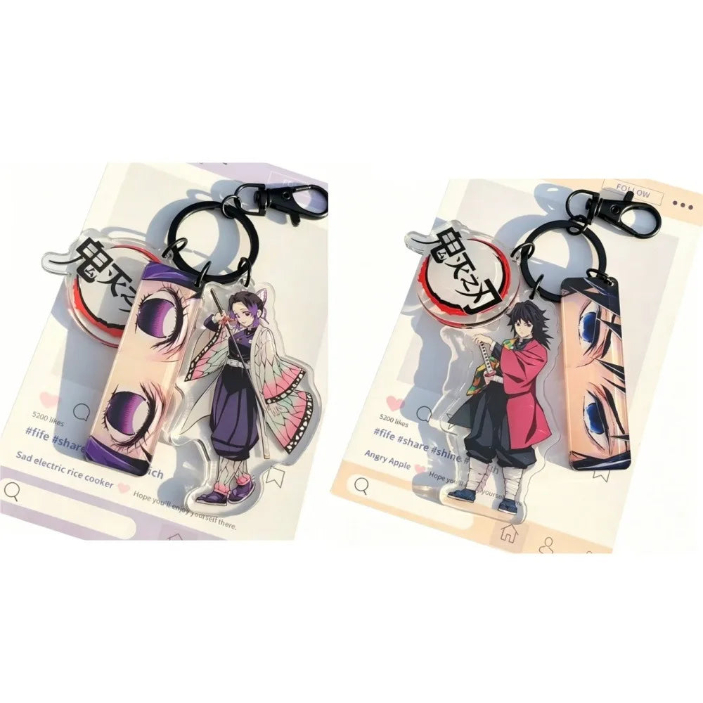 Acrylic Keychain – Tokitou Muichirou Kochou Shinobu Tomioka Giyuu Character Bag Charm