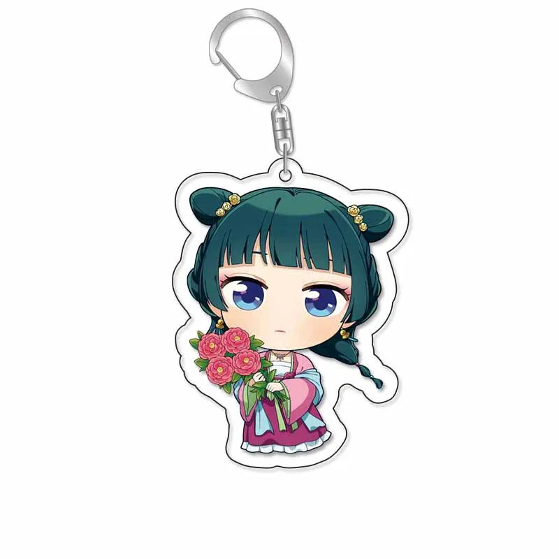 Anime Keychain The Apothecary Diaries Acrylic Cute Maomao Figure Keychain Keyring for Bag Backpack Accessories Gift