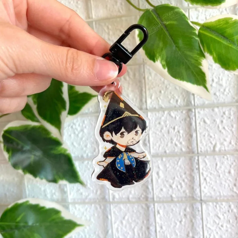 Keychain For Witch Hat Olruggio Qifrey CocoTetia Acrylic Anime Cartoon Keychain DIY Collection Toys Gift for friend Holiday Gift