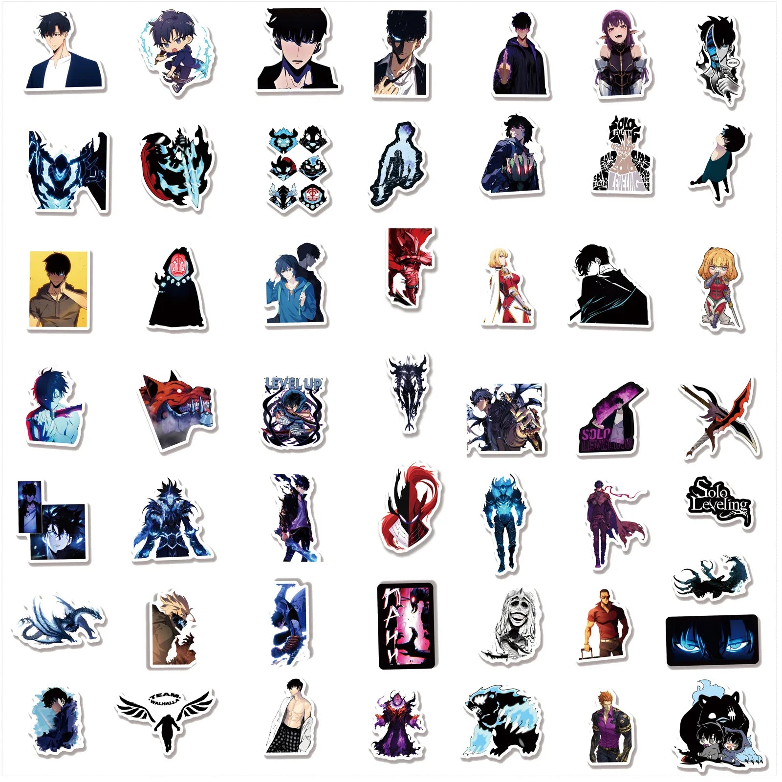 50Pcs Anime Stickers Animation Graffiti Sticker Laptop Phone Guitar Car Bike Skateboard  Stickers