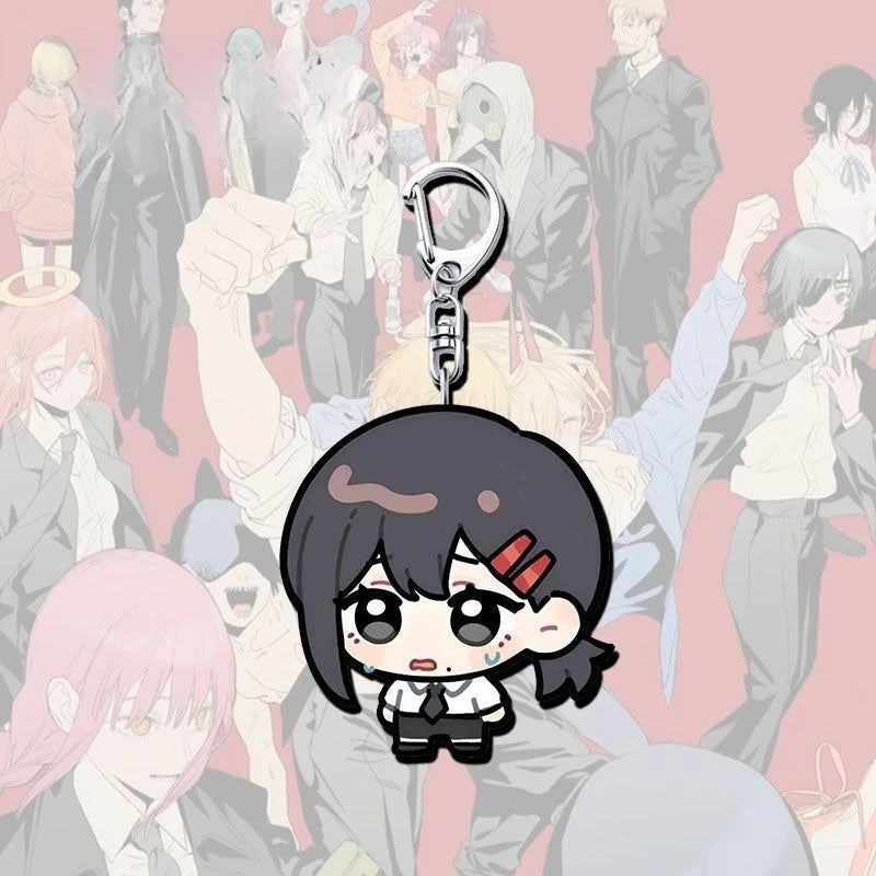 Makima Pendant Denji Chainsaw Man Acg  Aki Hayakawa Anime Kawaii Accessories Q Version School Bag Decor Keyring Birthday Gift