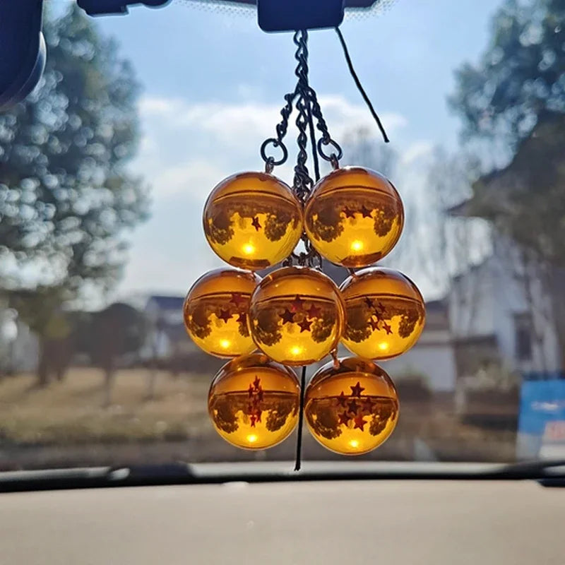 Anime Dragon Ball Series Keychain Charms Accessories 1-7 Star Dragon Balls Cosplay Keyring Car Keyring Pendant Holder Toys Gift
