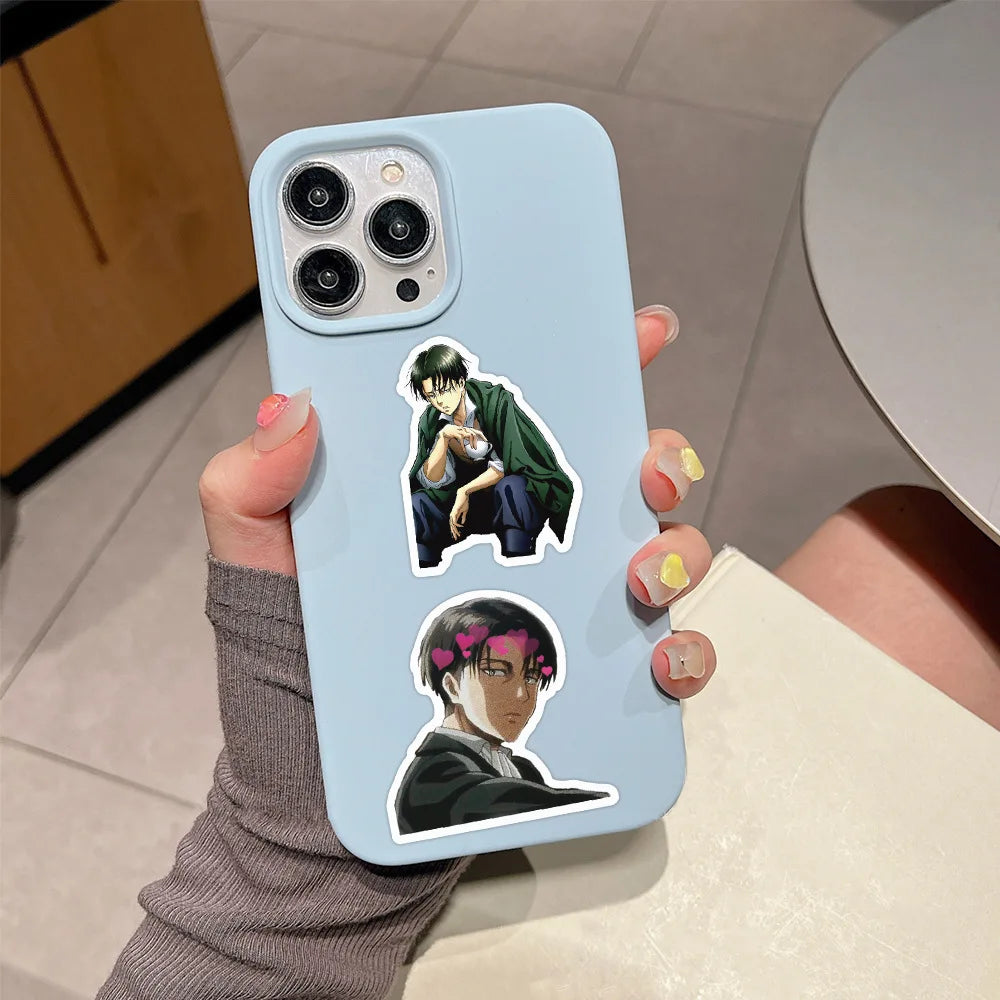 50Pcs Attack on Titan Stickers DIY Stickers Scrapbooking Phone Luggage Skateboard Waterproof Decals