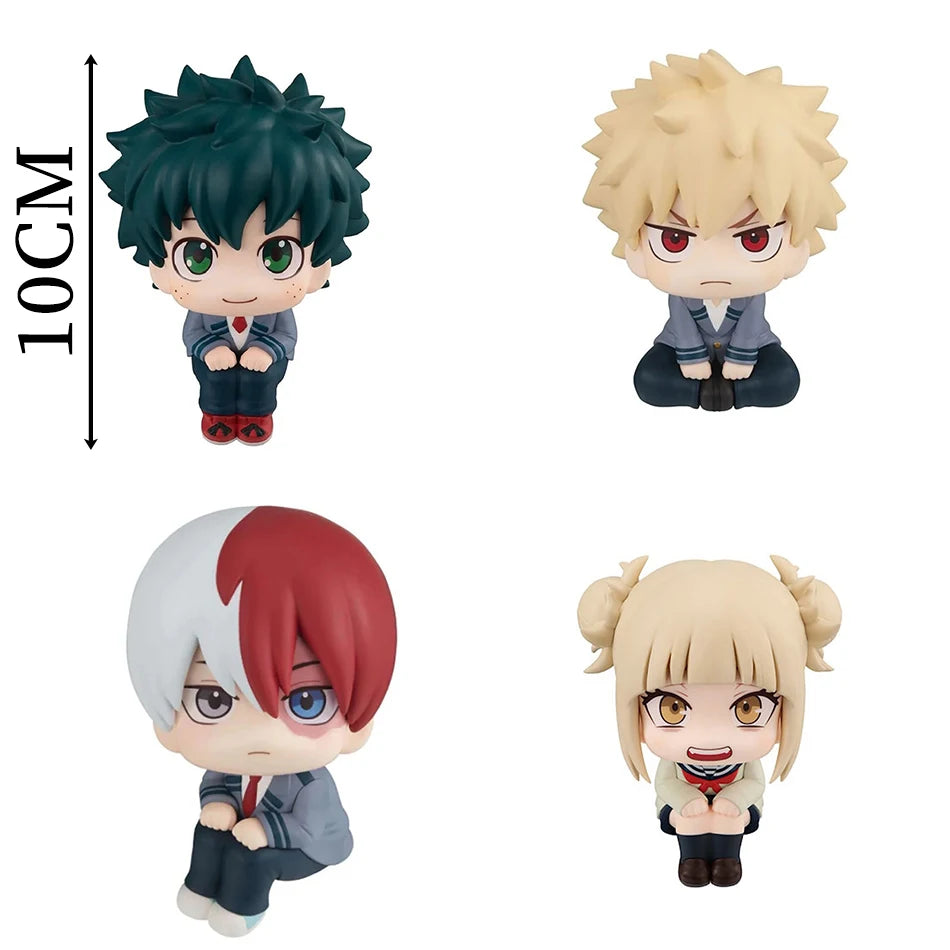 Hot My Hero Academia Bakugou Katsuki Midoriya Izuku Todoroki Shouto Toga Himiko Anime Figure PVC Collectible Model Toys Kid Gift