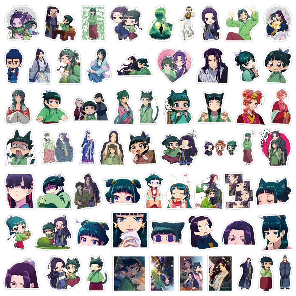 120Pcs the Apothecary Diaries Anime Graffiti Stickers Aesthetic Set for Fridge Laptop Phone Kids Creative Stationery Toy