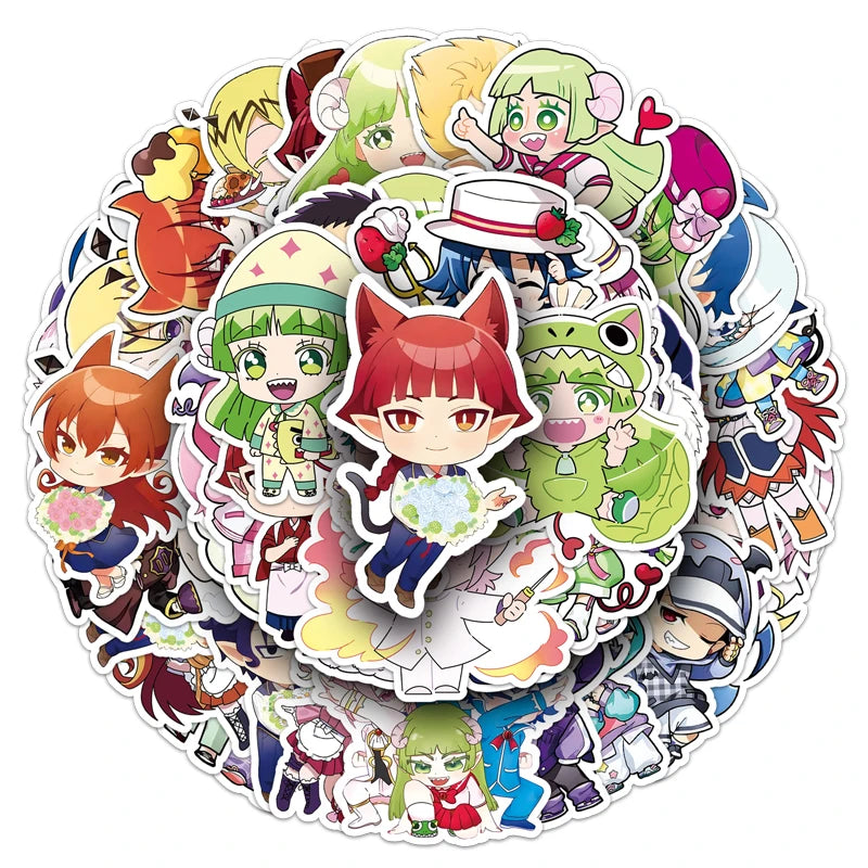 50pc Welcome to Demon School! Iruma-kun Cartoon Cute Graffiti Stickers Suitcase Laptop Skateboard Personalized Stickers