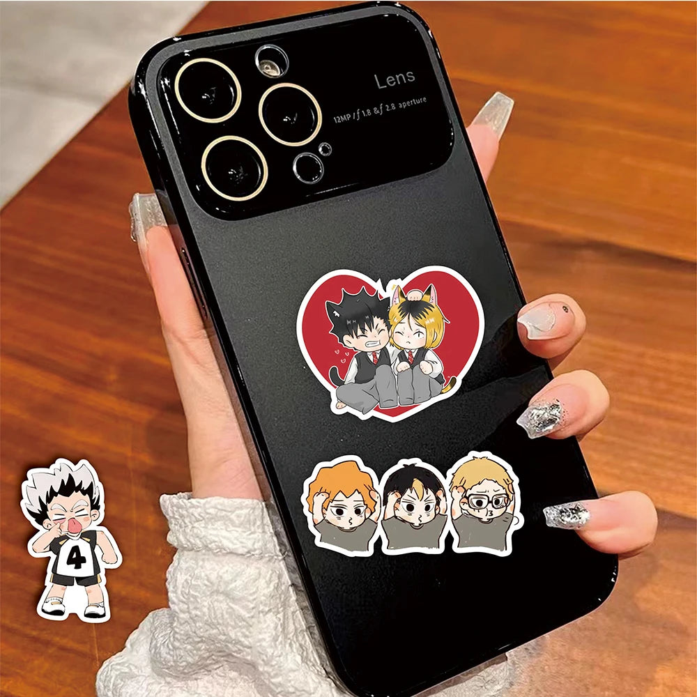 75pcs Japanese Anime Haikyuu!! Graffiti Stickers Volleyball Decal For Suitcase Laptop Motorcycle Skateboard Cute Cartoon Sticker